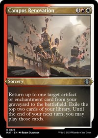 Campus Renovation (Foil Etched), March of the Machine: The Aftermath