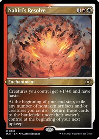 Nahiri's Resolve (Foil Etched), March of the Machine: The Aftermath