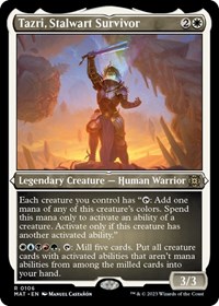 Tazri, Stalwart Survivor (Foil Etched), March of the Machine: The Aftermath