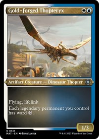 Gold-Forged Thopteryx (Foil Etched), March of the Machine: The Aftermath