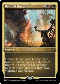 Rebuild the City (Foil Etched), March of the Machine: The Aftermath