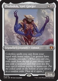 Zhulodok, Void Gorger (Display Commander) (Foil Etched) - Thick Stock, Commander Masters