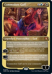 Commodore Guff (Display Commander) (Foil Etched) - Thick Stock, Commander Masters