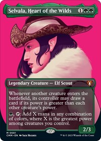 Selvala, Heart of the Wilds (Borderless), Commander Masters