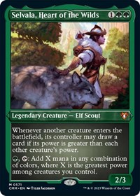 Selvala, Heart of the Wilds (Foil Etched), Commander Masters