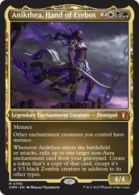 Anikthea, Hand of Erebos (Display Commander) (Foil Etched) - Thick Stock, Commander Masters