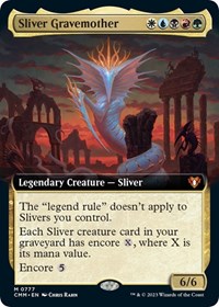 Sliver Gravemother (Extended Art), Commander Masters