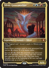 Sliver Gravemother (Display Commander) (Foil Etched) - Thick Stock, Commander Masters