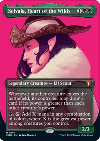 Selvala, Heart of the Wilds (Textured Foil), Commander Masters