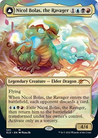 Nicol Bolas, the Ravager (Display Commander) - Thick Stock, Secret Lair Drop Series