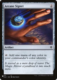 Arcane Signet (ELD), The List Reprints