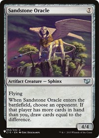 Sandstone Oracle (C15), The List Reprints