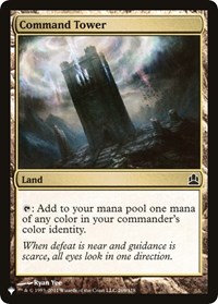 Command Tower (CMD), The List Reprints