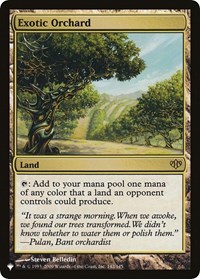 Exotic Orchard (CON), The List Reprints