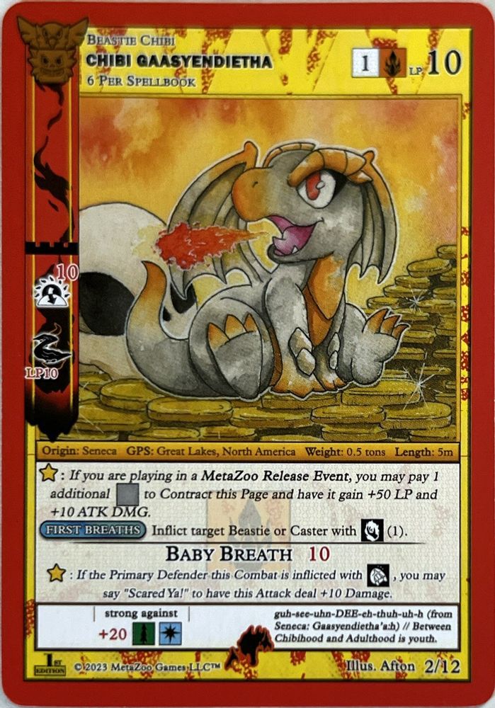 Chibi Gaasyendietha, Standard, front