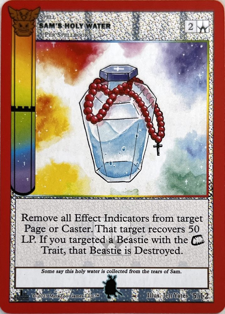 Sam's Holy Water, Standard, front