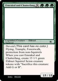 Emrakul and Chatterfang, Un-Known Event Playtest Cards