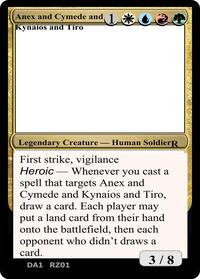 Anax and Cymede & Kynaios and Tiro, Un-Known Event Playtest Cards