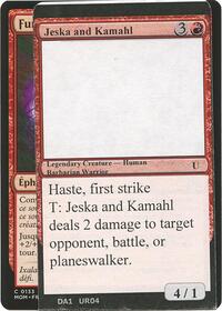 Jeska and Kamahl, Un-Known Event Playtest Cards
