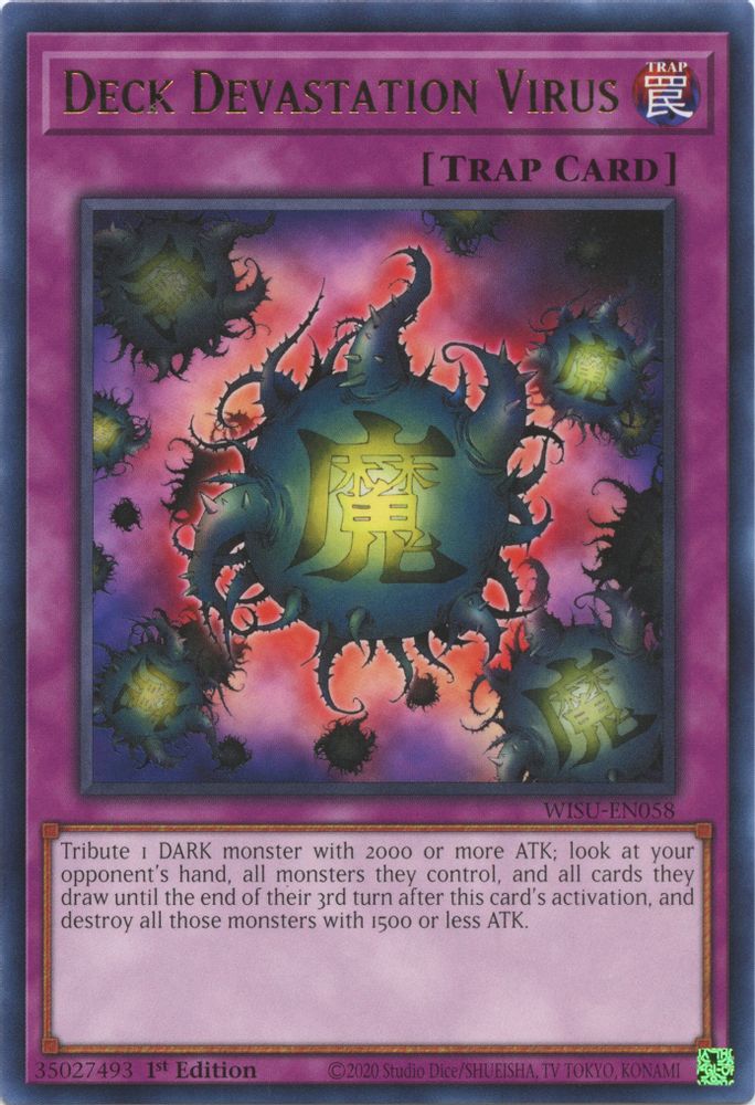 Deck Devastation Virus, 1st-edition, front