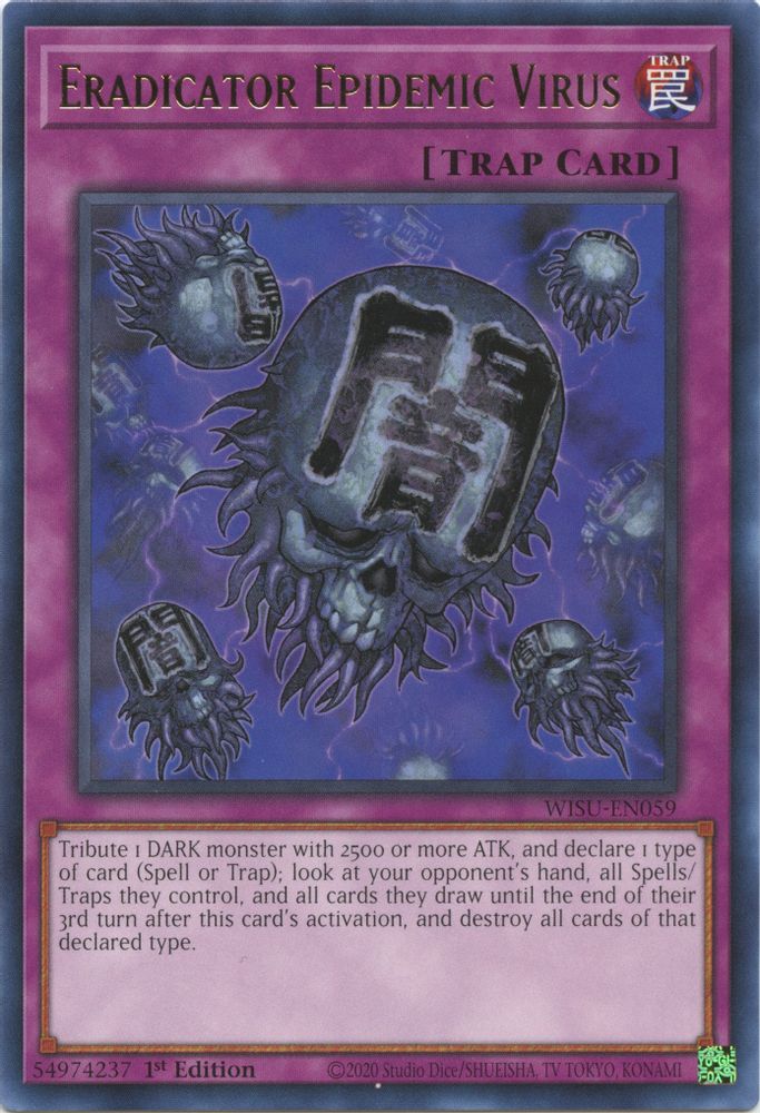 Eradicator Epidemic Virus, 1st-edition, front