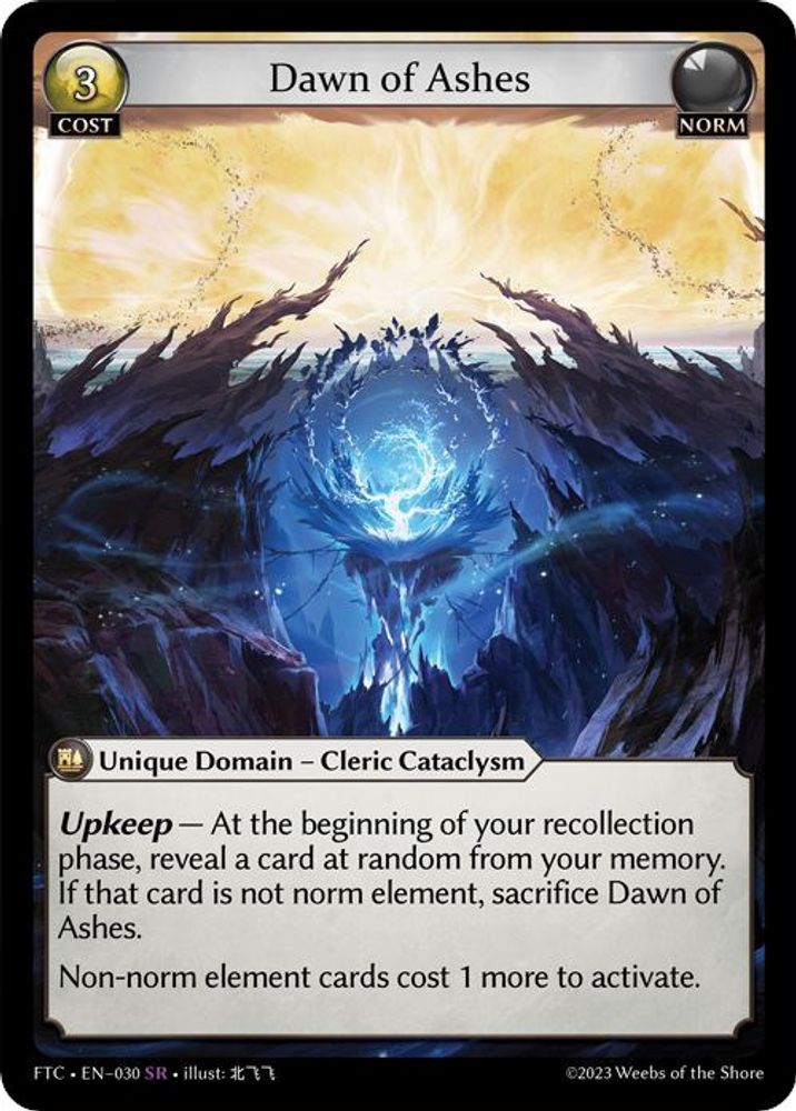 Dawn of Ashes, Standard, front