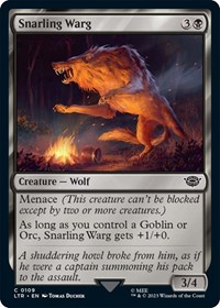 Snarling Warg, Universes Beyond: The Lord of the Rings: Tales of Middle-earth