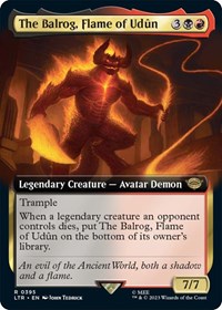 The Balrog, Flame of Udun (Extended Art), Universes Beyond: The Lord of the Rings: Tales of Middle-earth
