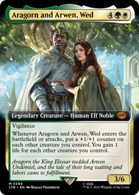 Aragorn and Arwen, Wed (Extended Art), Universes Beyond: The Lord of the Rings: Tales of Middle-earth
