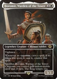 Boromir, Warden of the Tower (Borderless), Universes Beyond: The Lord of the Rings: Tales of Middle-earth