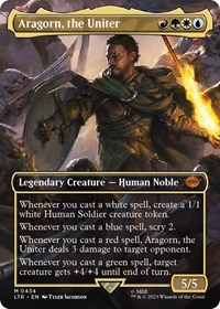 Aragorn, the Uniter (Borderless), Universes Beyond: The Lord of the Rings: Tales of Middle-earth