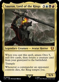 Sauron, Lord of the Rings, Commander: The Lord of the Rings: Tales of Middle-earth