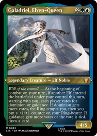 Galadriel, Elven-Queen (Display Commander) - Thick Stock, Commander: The Lord of the Rings: Tales of Middle-earth