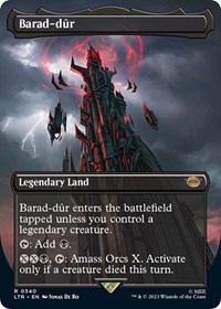 Barad-dur (0340) (Borderless), Universes Beyond: The Lord of the Rings: Tales of Middle-earth