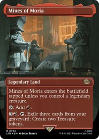 Mines of Moria (Borderless) (Surge Foil), Universes Beyond: The Lord of the Rings: Tales of Middle-earth