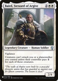 Baird, Steward of Argive, The List Reprints