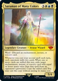 Saruman of Many Colors, Game Day & Store Championship Promos