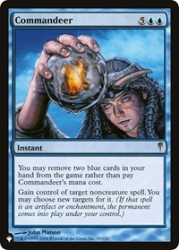 Commandeer, The List Reprints