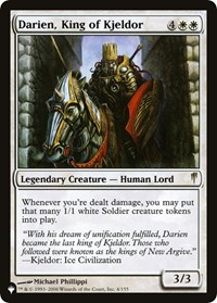 Darien, King of Kjeldor, The List Reprints