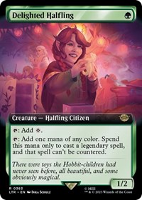 Delighted Halfling (Extended Art), Universes Beyond: The Lord of the Rings: Tales of Middle-earth