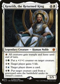 Kenrith, the Returned King, The List Reprints