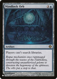 Mindlock Orb, The List Reprints