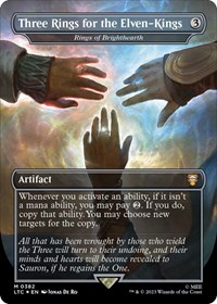 Three Rings for the Elven-Kings - Rings of Brighthearth (Surge Foil), Commander: The Lord of the Rings: Tales of Middle-earth