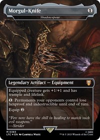 Morgul-Knife - Shadowspear (Surge Foil), Commander: The Lord of the Rings: Tales of Middle-earth
