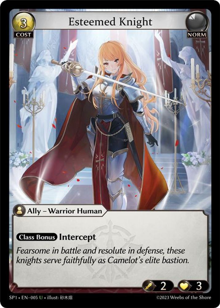 Esteemed Knight, Standard, front