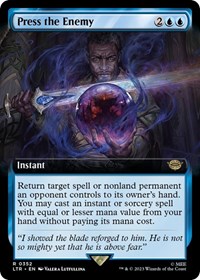 Press the Enemy (Extended Art), Universes Beyond: The Lord of the Rings: Tales of Middle-earth