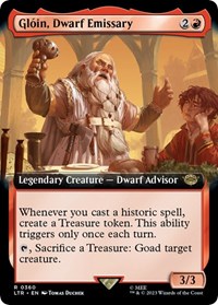 Gloin, Dwarf Emissary (Extended Art), Universes Beyond: The Lord of the Rings: Tales of Middle-earth