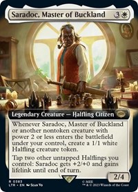 Saradoc, Master of Buckland (Extended Art), Universes Beyond: The Lord of the Rings: Tales of Middle-earth