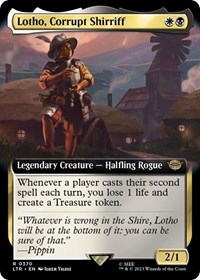 Lotho, Corrupt Shirriff (Extended Art), Universes Beyond: The Lord of the Rings: Tales of Middle-earth