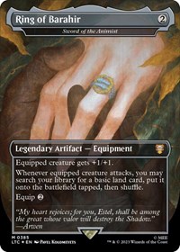 Ring of Barahir - Sword of the Animist (Surge Foil), Commander: The Lord of the Rings: Tales of Middle-earth